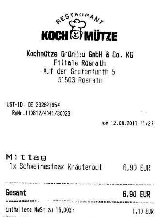 ntsn Hffner Kochmtze Restaurant